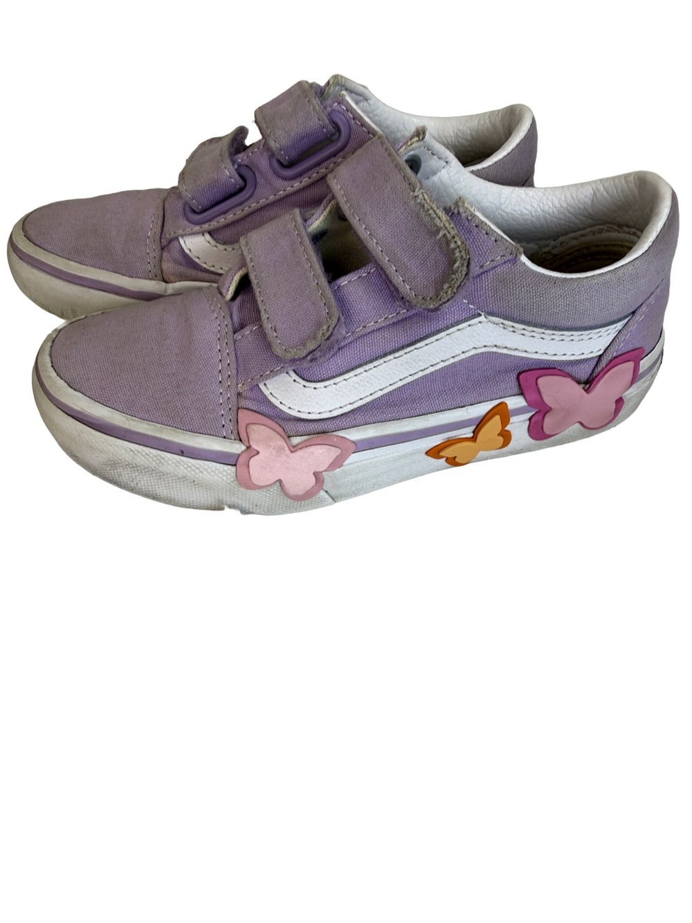 Vans Old Skool V Butterfly Skate Shoe -Little Kid size 12 - Soft Orchid